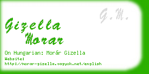 gizella morar business card